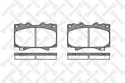 Комплект тормозных колодок, дисковый тормоз STELLOX купить